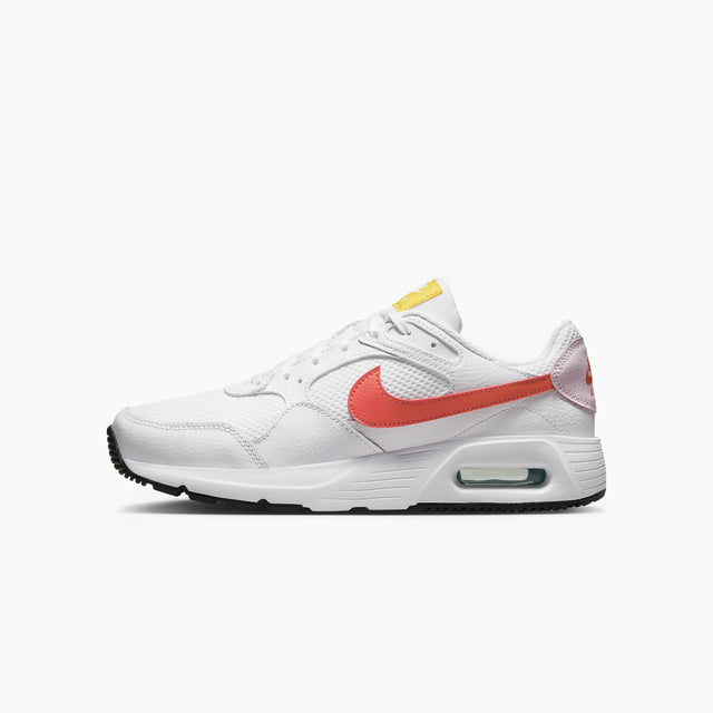 NIKE FEMME AIR MAX SC BLANCHE & ROSE MOUSSE & ORANGE LASER LUMIERE - FZ3623