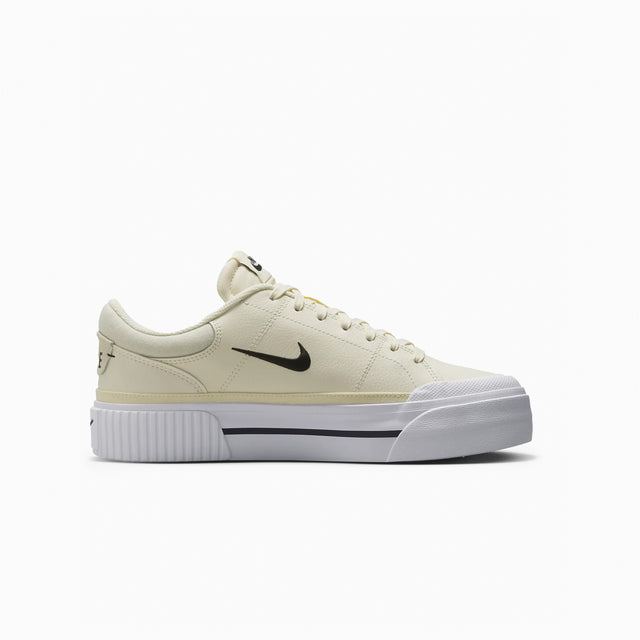 NIKE W' COURT LEGACY LIFT PALE INVORY & MUSLIN AND WHITE - FV5526
