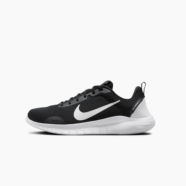 NIKE FLEX EXPERIENCE RUN 12 BLACK & DARK SMOKE GREY AND WHT - DV0740