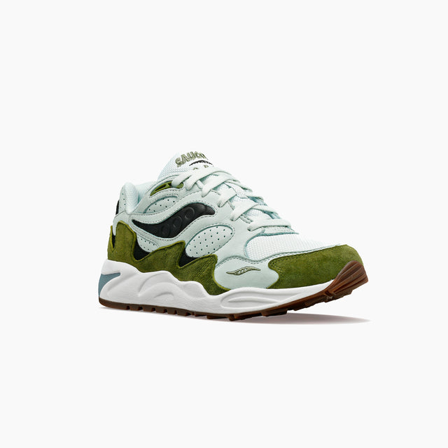 SAUCONY GRID SHADOW 2 GREEN & GREEN AND WHITE - S70773