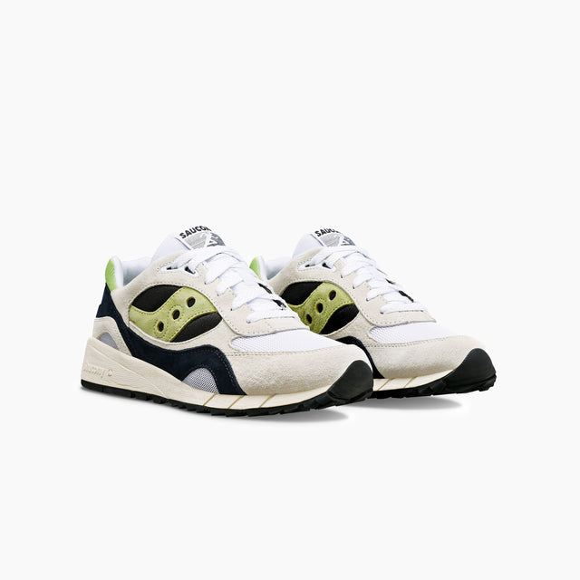 SAUCONY SHADOW 6000 WHITE AND GREEN WITH BLACK - S70441