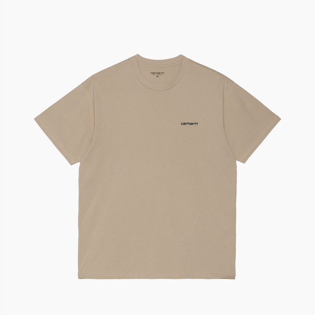 CARHARTT WIP SCRIPT EMBROIDERY T-SHIRT WALL & BLACK - I030435