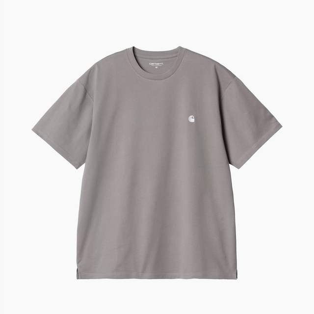 CARHARTT WIP MADISON T-SHIRT YOSEMITE GREY & WHITE - I033000