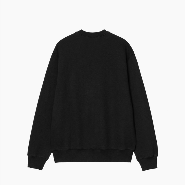 CARHARTT WIP RIVET SCRIPT SWEAT BLACK I034415-89