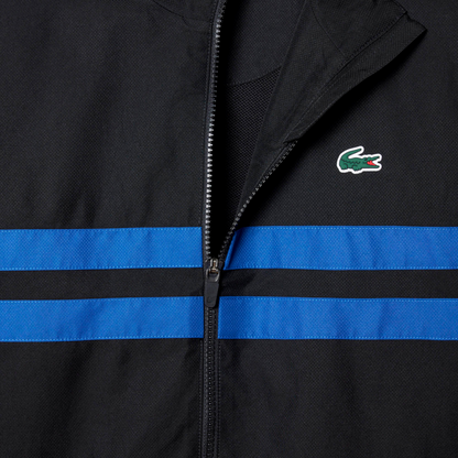 LACOSTE TENNIS PRINTED TRACKSUIT BLACK BLUE & WHITE WH4766-7LI