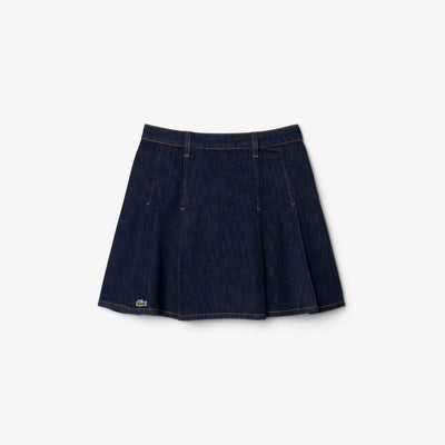 LACOSTE FALDA VAQUERA CORTA PLISADA RINSE BLUE JF8311