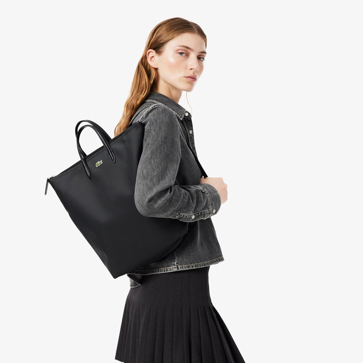 LACOSTE MOCHILA MEDIANA L.12.12 CONCEPT NOIR NF5502PK