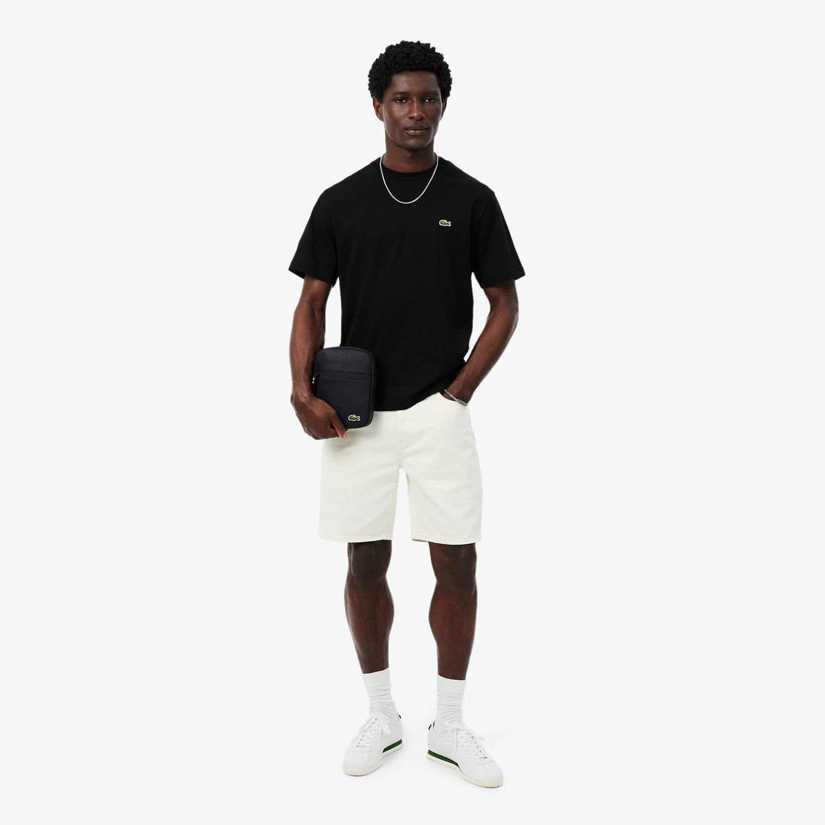 LACOSTE BANDOLERA PLANA PEQUEÑA LCST SLIMLINE NOIR NH3307LV