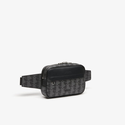 LACOSTE RIÑONERA THE BLEND MONOGRAM NOIR GRIS NH4004LX