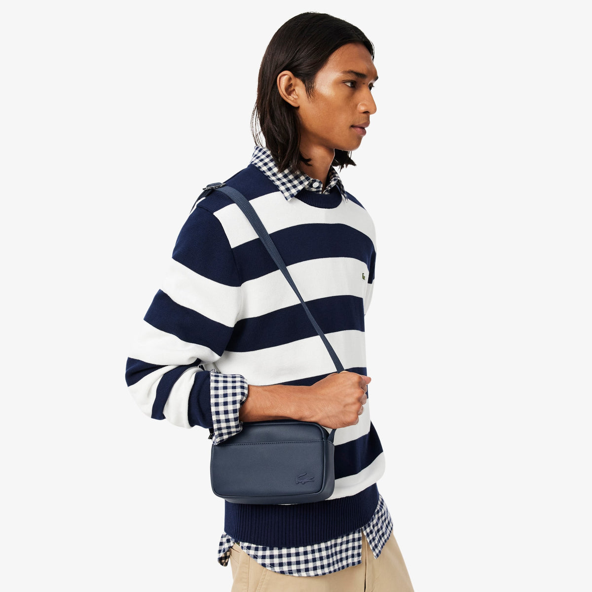 LACOSTE BANDOLERA CLÁSICA MINI MARINE 166 NH5435HC