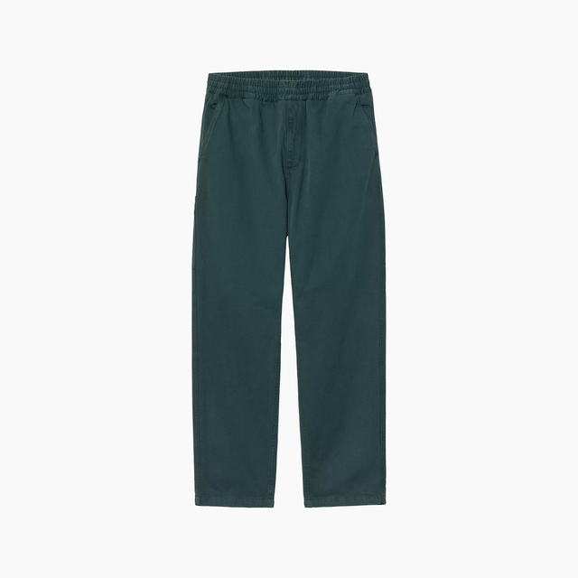 CARHARTT WIP FLINT PANT DUCK GREEN GARMENT DYED - I029919