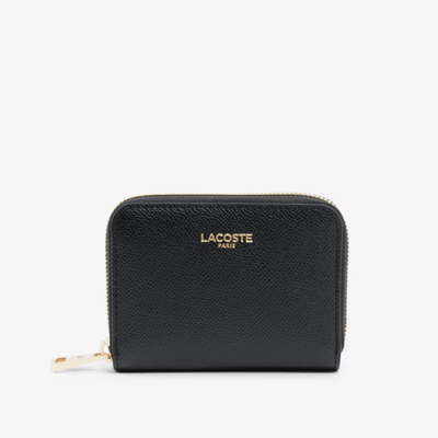 LACOSTE XS ZIP COIN WALLET BLACK NF5225PH-000