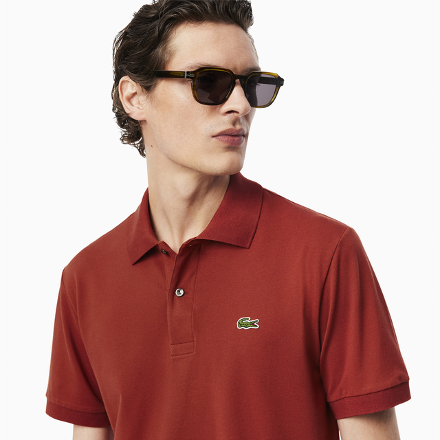 LACOSTE SHORT SLEEVED RIBBED COLLAR SHIRT IBERIS - PH9851