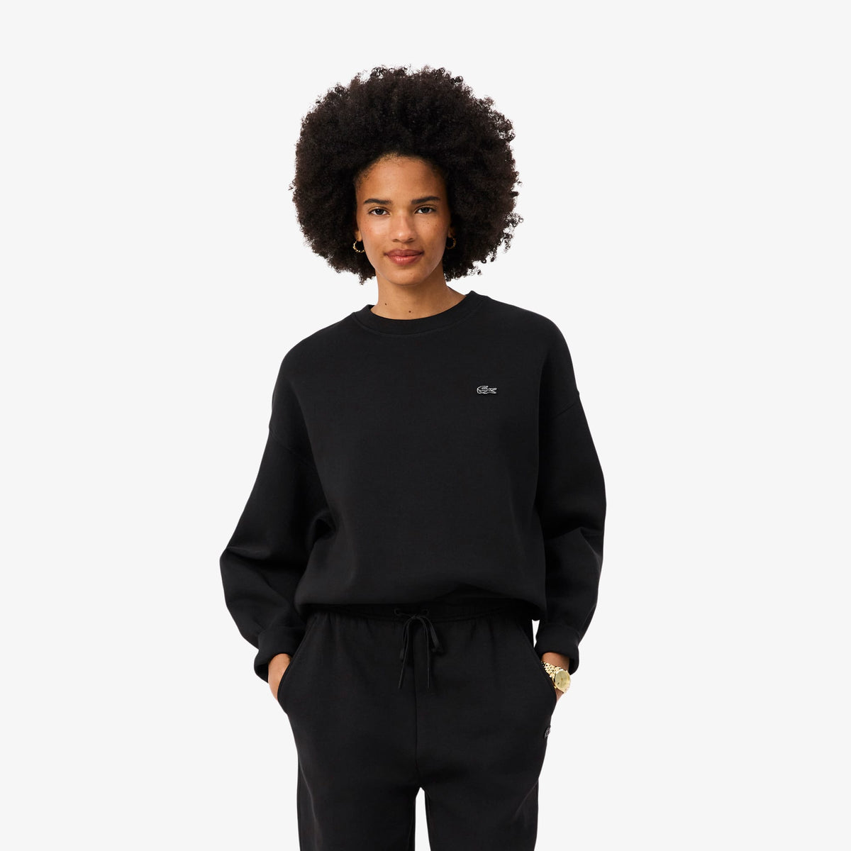 LACOSTE JERSEY OVERSIZE DE PUNTO JERSEY DOBLE CARA NOIR SF0046