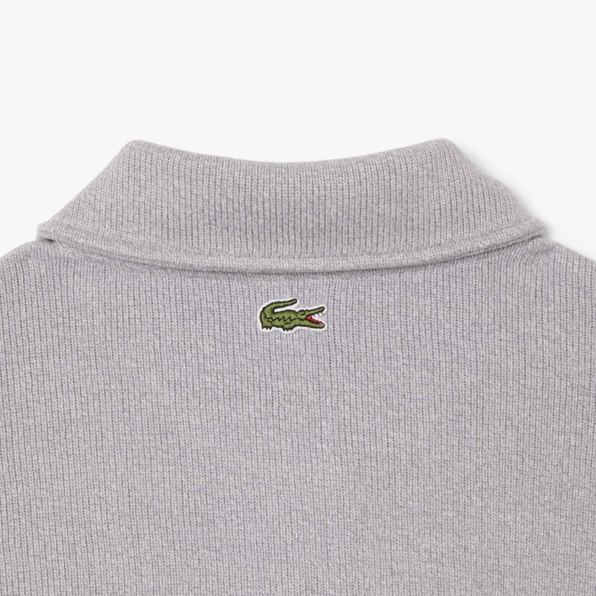 LACOSTE SUDADERA OVERSIZE CON CUELLO POLO DE CANALÉ ARGENT CHINE SF8368