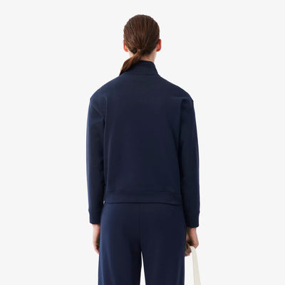 LACOSTE SUDADERA DE CUELLO ALTO CON CREMALLERA Y FELPA CON INSIGNIA MARINE SF8504