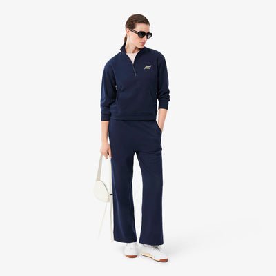 LACOSTE SUDADERA DE CUELLO ALTO CON CREMALLERA Y FELPA CON INSIGNIA MARINE SF8504