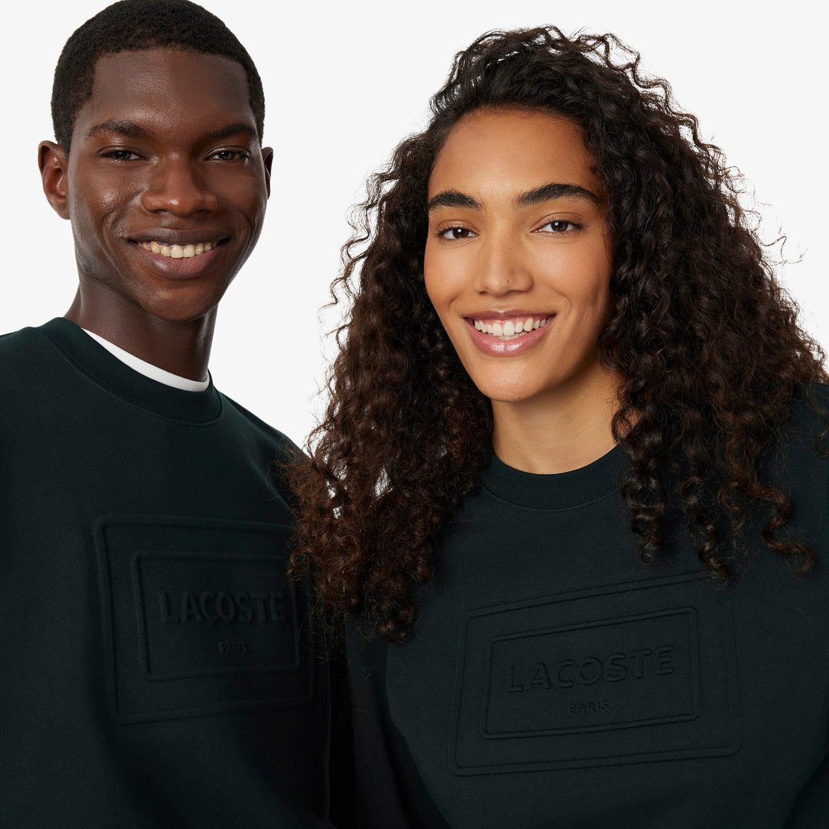 LACOSTE SUDADERA DE FELPA CON ESTAMPADOS EN RELIEVE VARECH FONCE SH0795