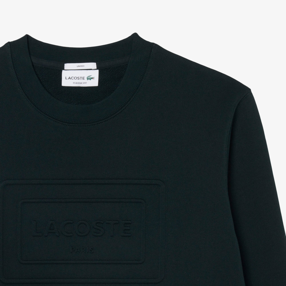 LACOSTE SUDADERA DE FELPA CON ESTAMPADOS EN RELIEVE VARECH FONCE SH0795