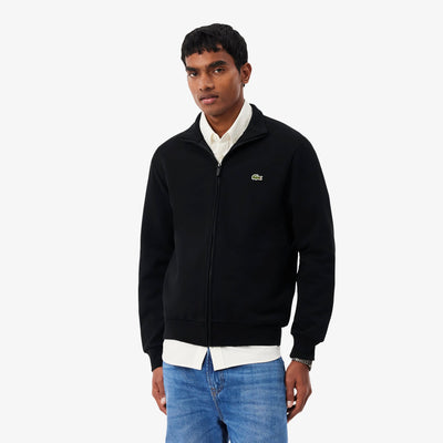 LACOSTE SUDADERA CON CREMALLERA DE FELPA DE ALGODÓN NOIR SH2195