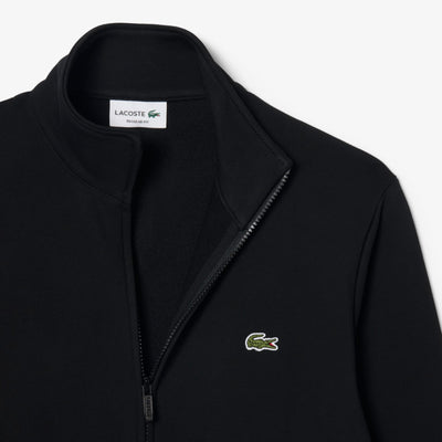 LACOSTE SUDADERA CON CREMALLERA DE FELPA DE ALGODÓN NOIR SH2195