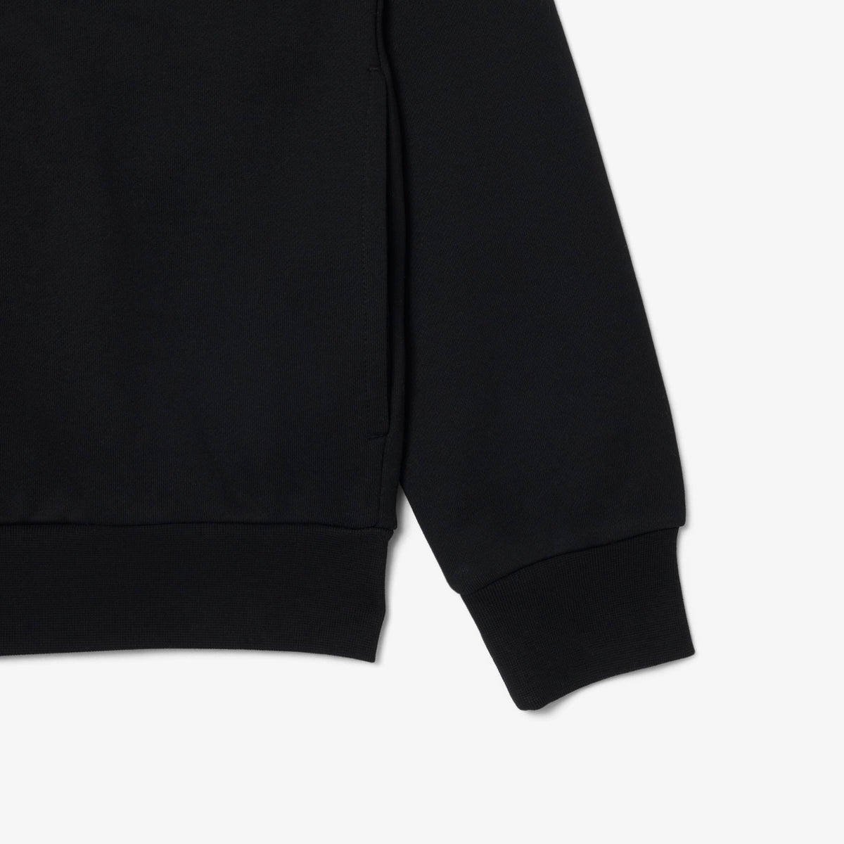 LACOSTE SUDADERA CON CREMALLERA DE FELPA DE ALGODÓN NOIR SH2195