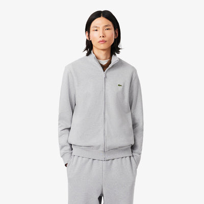 LACOSTE SUDADERA CON CREMALLERA DE FELPA DE ALGODÓN ARGENT CHINE SH2195
