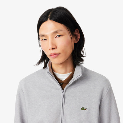 LACOSTE SUDADERA CON CREMALLERA DE FELPA DE ALGODÓN ARGENT CHINE SH2195