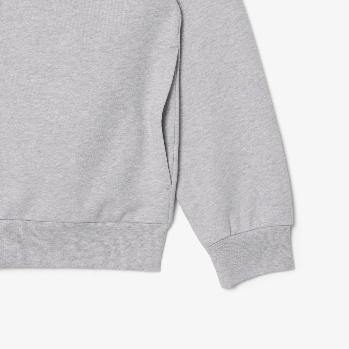 LACOSTE SUDADERA CON CREMALLERA DE FELPA DE ALGODÓN ARGENT CHINE SH2195