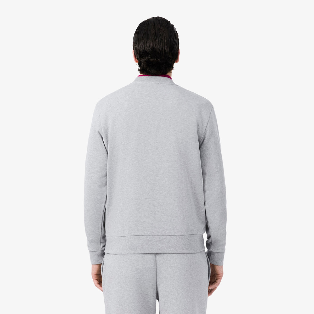 LACOSTE SUDADERA DE FELPA DE CORTE CLÁSICO ARGENT CHINE SH9801