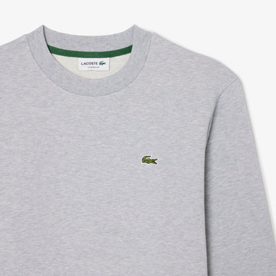 LACOSTE SUDADERA DE FELPA DE CORTE CLÁSICO ARGENT CHINE SH9801