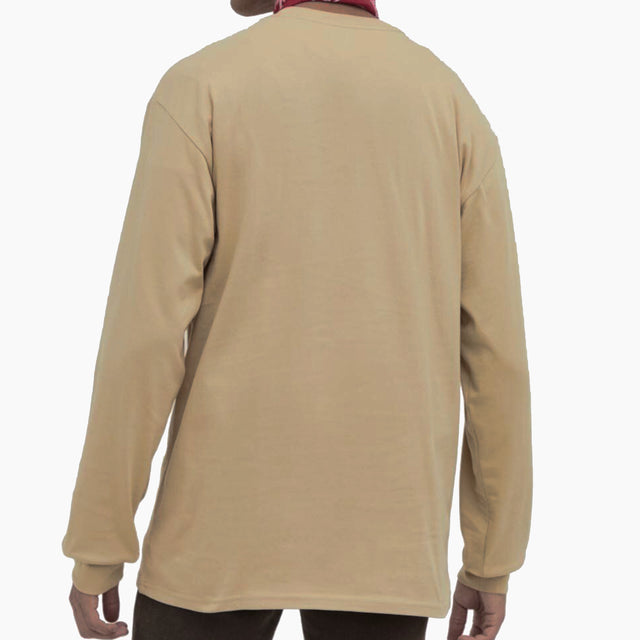 VANS WOVEN PATCH POCKET LS TEE TAOS TAUPE CAMEL - VN00001AYUU1
