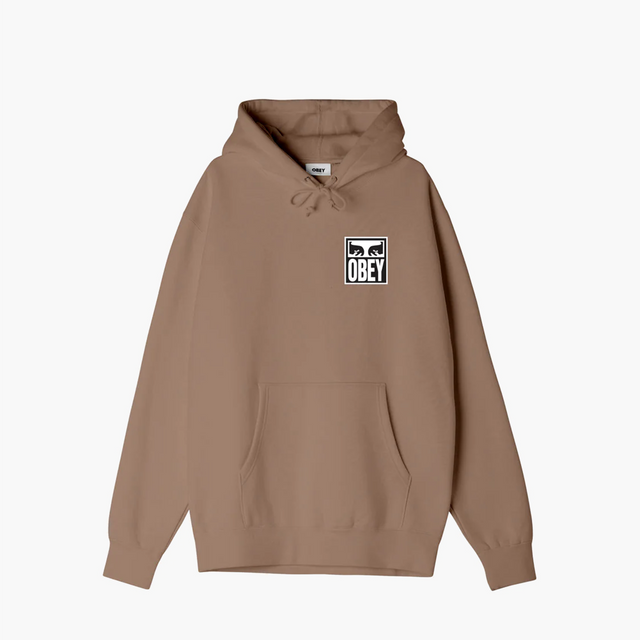 OBEY CLOTHING EYES ICON PREMIUM PULLOVER TAUPE 112843126