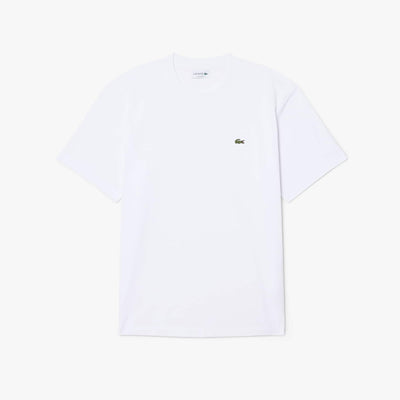LACOSTE CAMISETA DE PUNTO JERSEY DE ALGODÓN GRUESO BLANC TH0876