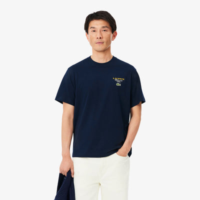 LACOSTE CAMISETA DE PUNTO JERSEY CON BORDADOS Y ESTAMPADOS DE TENIS MARINE TH2430