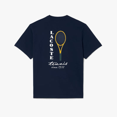 LACOSTE CAMISETA DE PUNTO JERSEY CON BORDADOS Y ESTAMPADOS DE TENIS MARINE TH2430