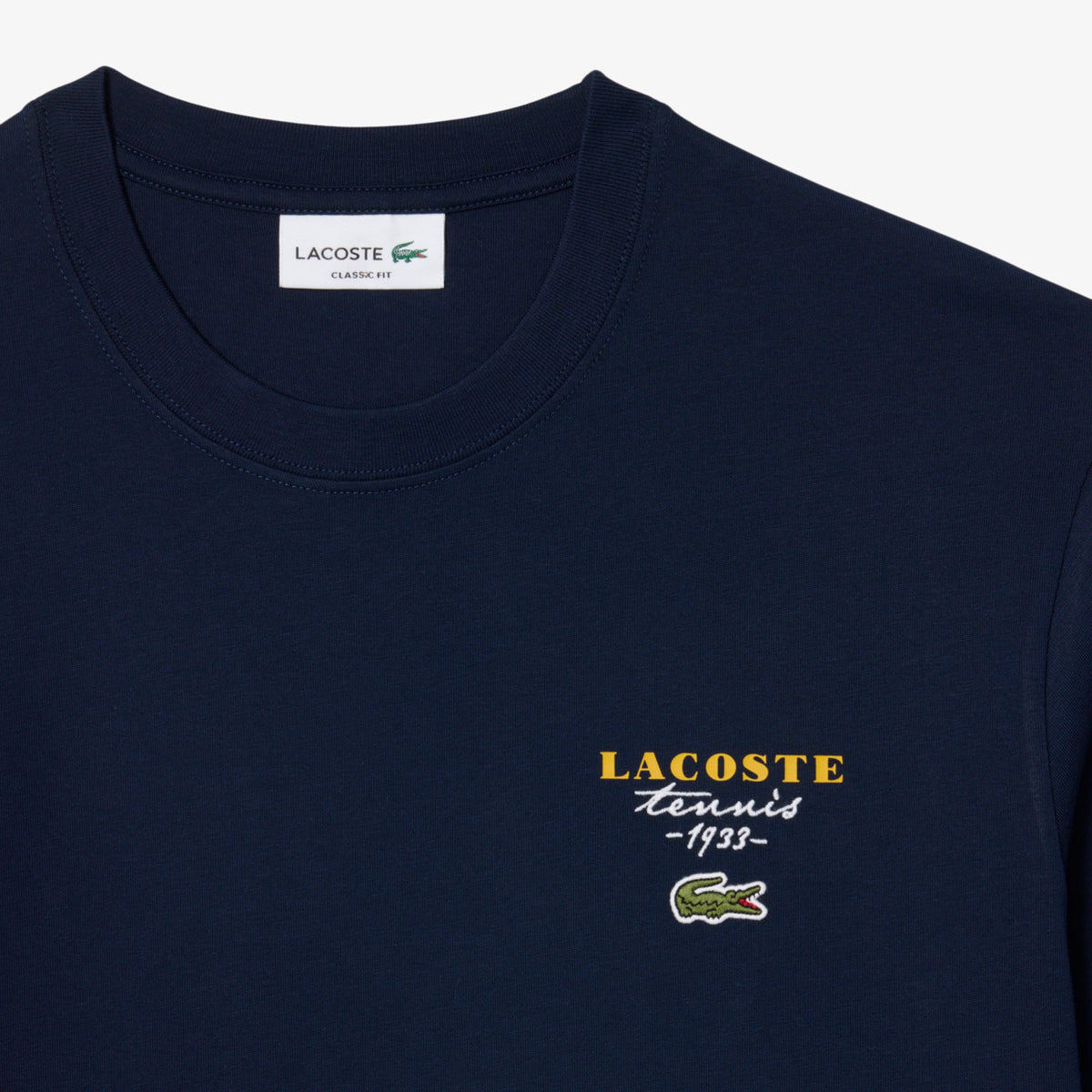 LACOSTE CAMISETA DE PUNTO JERSEY CON BORDADOS Y ESTAMPADOS DE TENIS MARINE TH2430