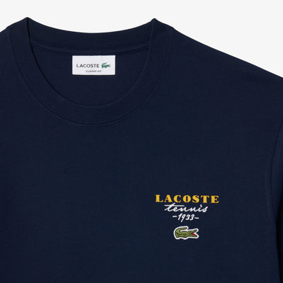 LACOSTE CAMISETA DE PUNTO JERSEY CON BORDADOS Y ESTAMPADOS DE TENIS MARINE TH2430