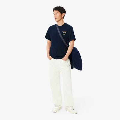 LACOSTE CAMISETA DE PUNTO JERSEY CON BORDADOS Y ESTAMPADOS DE TENIS MARINE TH2430