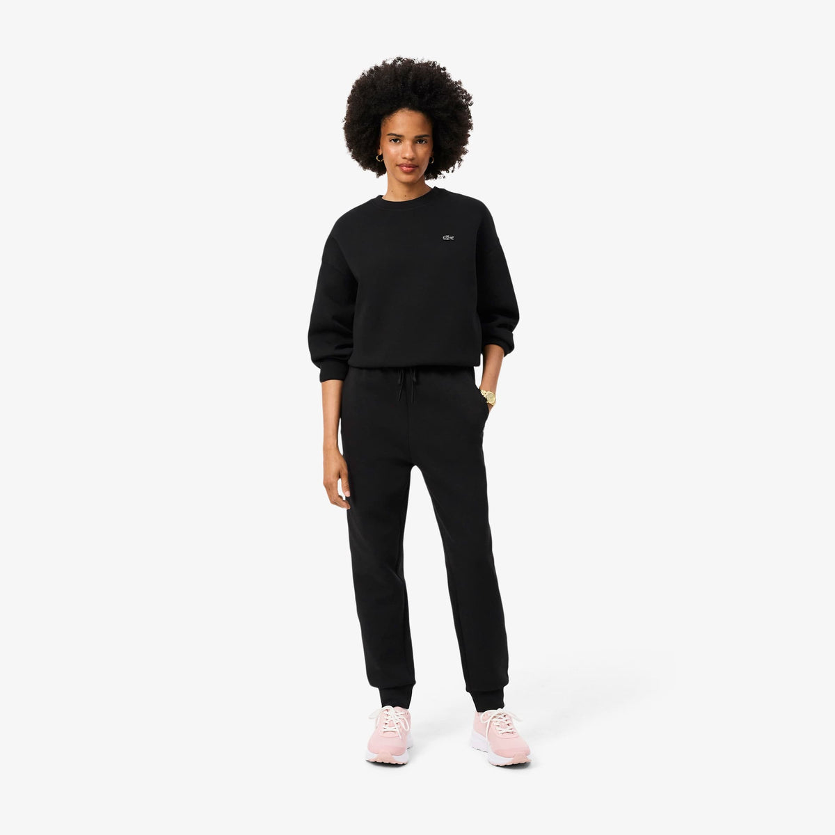 LACOSTE PANTALÓN DE CHÁNDAL DE PUNTO JERSEY DOBLE CARA NOIR XF0047