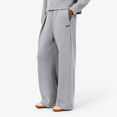 LACOSTE PANTALÓN DE CHÁNDAL DE CANALÉ CORTE ACAMPANADO ARGENT CHINE XF8372