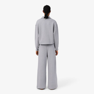 LACOSTE PANTALÓN DE CHÁNDAL DE CANALÉ CORTE ACAMPANADO ARGENT CHINE XF8372