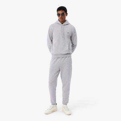 LACOSTE PANTALÓN DE CHÁNDAL DE FELPA CORTE ESTRECHO ARGENT CHINE XH9833