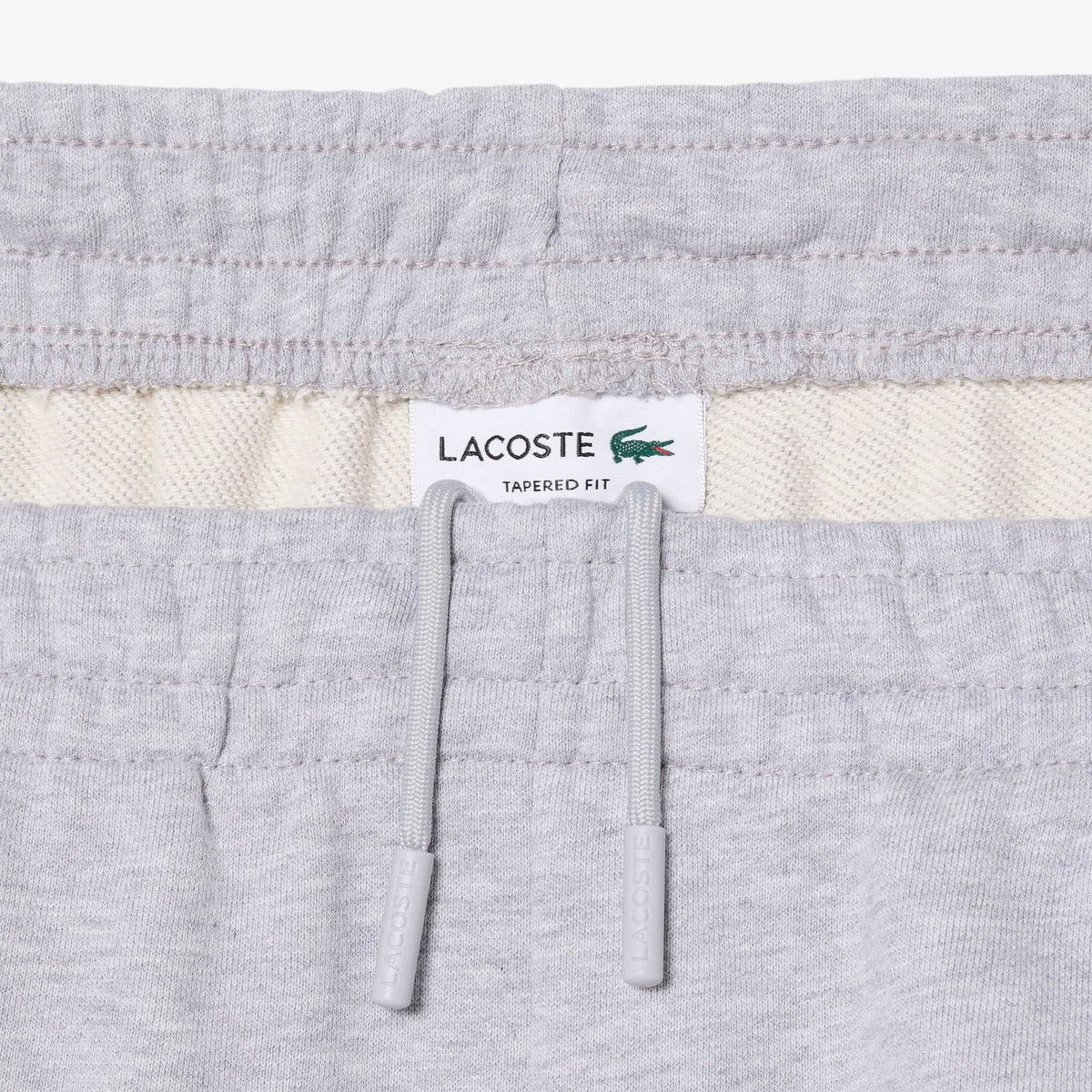 LACOSTE PANTALÓN DE CHÁNDAL DE FELPA CORTE ESTRECHO ARGENT CHINE XH9833