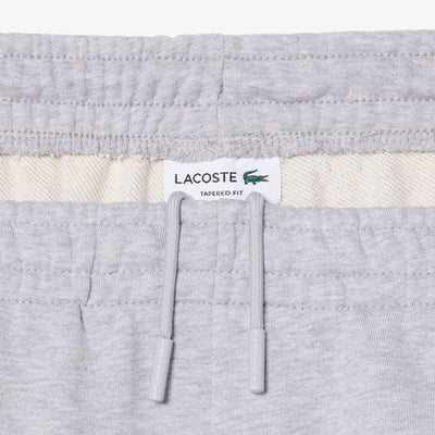 LACOSTE PANTALÓN DE CHÁNDAL DE FELPA CORTE ESTRECHO ARGENT CHINE XH9833
