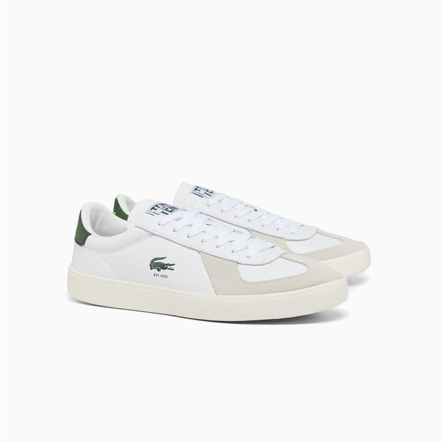 LACOSTE BASESHOT PRO WHITE & GREEN - 49SMA0063