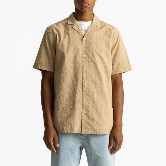 REVOLUTION CASUAL SS SHIRT KHAKI - 3939