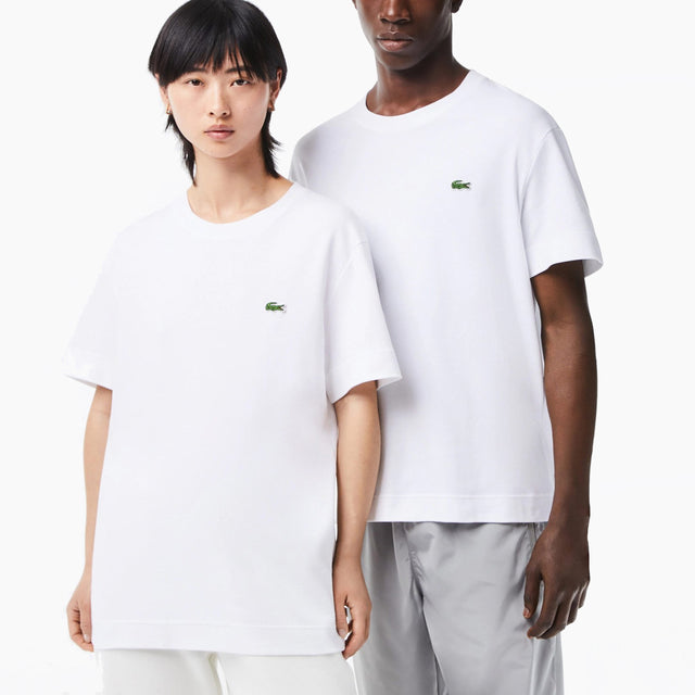 LACOSTE T-SHIRT ROUND NECK FULL WHITE - TH1708