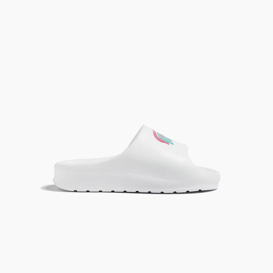 LACOSTE SERVE SLIDE 2.0 EVO WHITE & DARK TURQUOISE - 45CFA0005